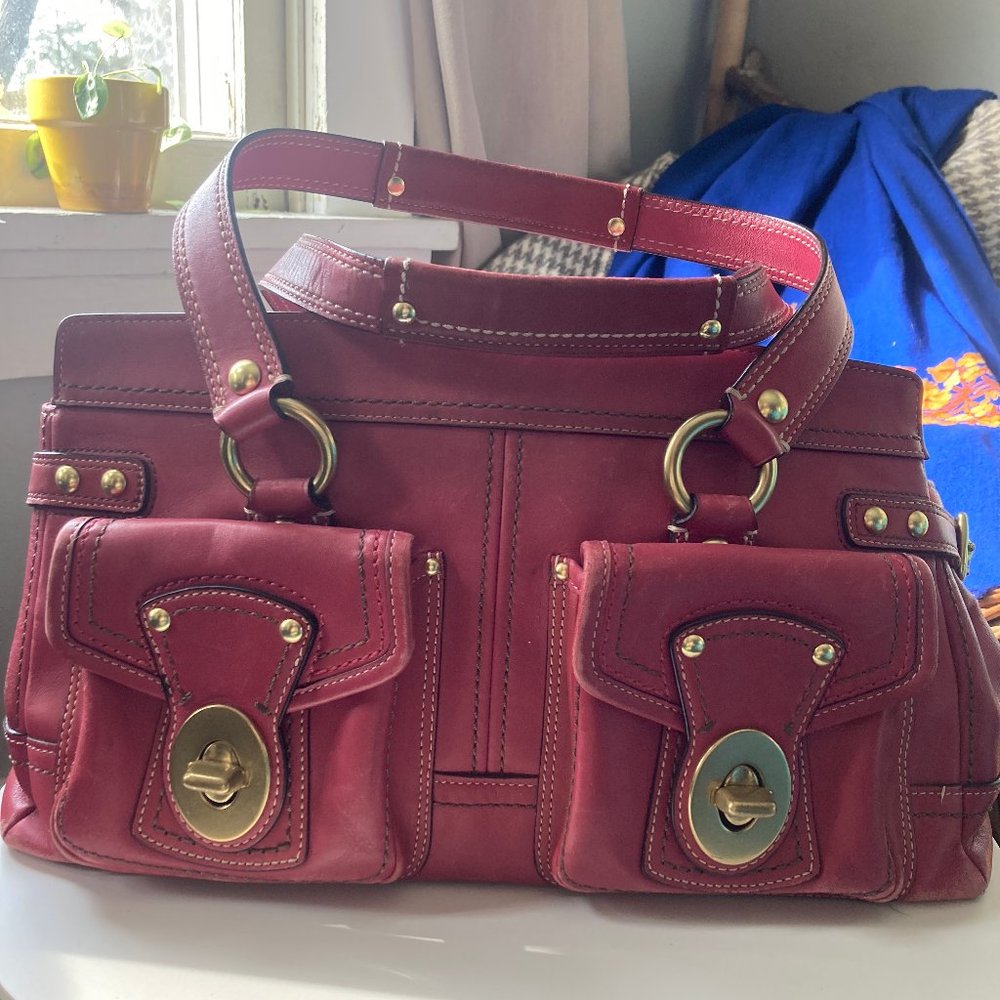Pink Coach purse/satchel